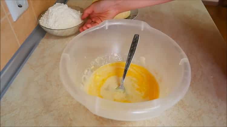 To prepare khachapuri in Georgian, prepare the ingredients