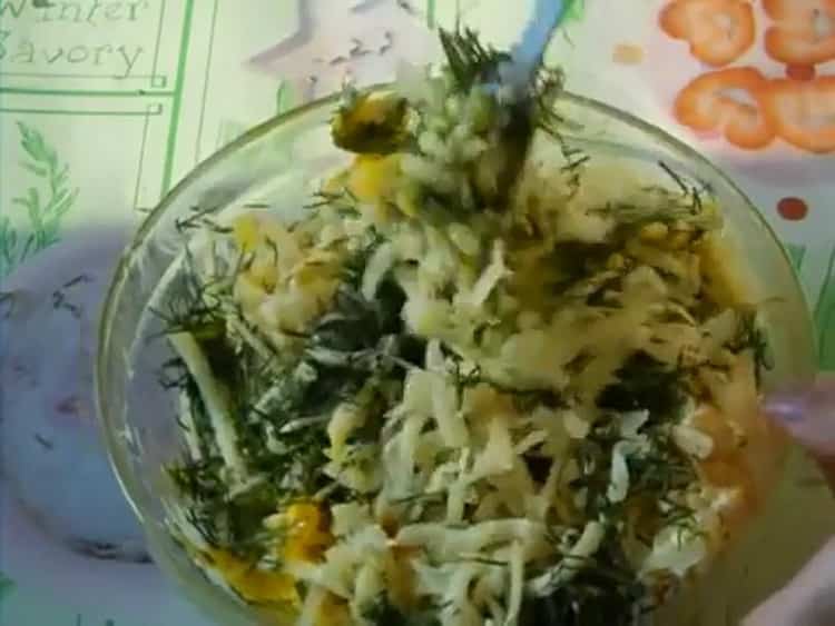 To make khachapuri with puff pastry cheese, prepare the filling