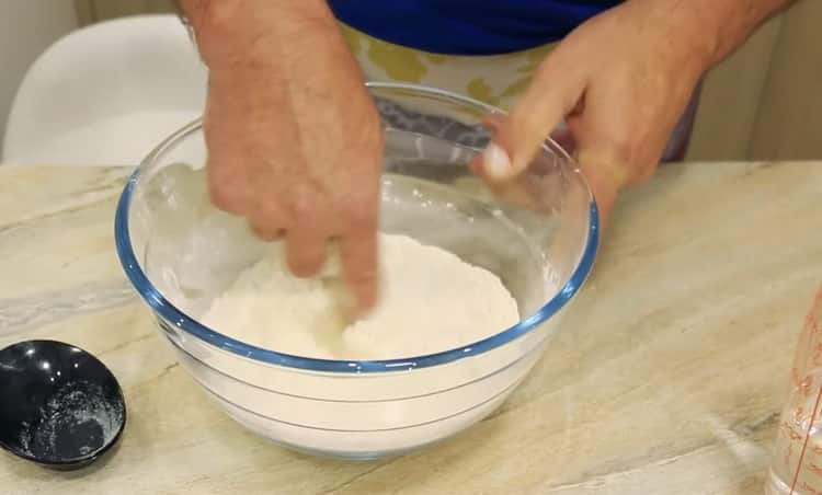 Cooking Khachapuri with Egg and Cheese
