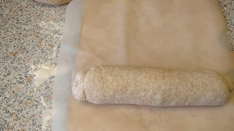 Step by step recipe with bran