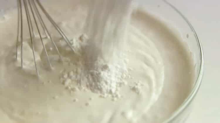 To make a cheesecake without baking, mix the ingredients for the filling
