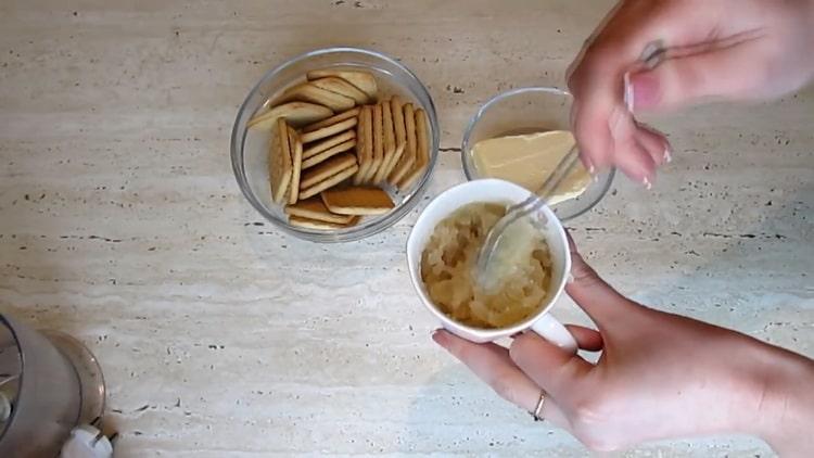 To prepare a cheesecake without baking with cottage cheese, prepare the ingredients