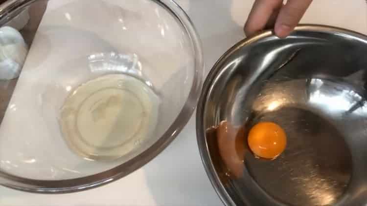 For the preparation of cheesecake with masquerade and baking, prepare the ingredients.