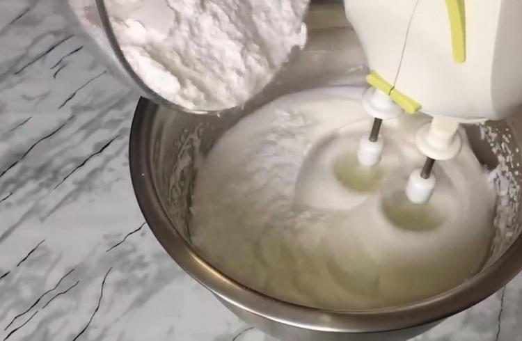 Prepare the ingredients for the cake.