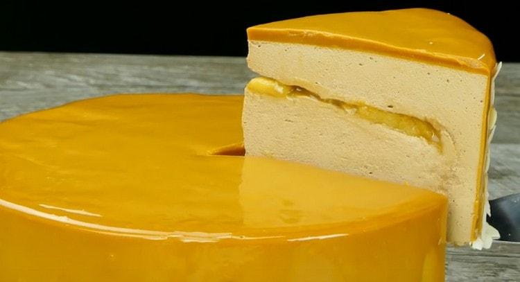 The dessert turned out to be simply luxurious.