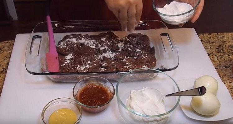 Add starch to the liver.