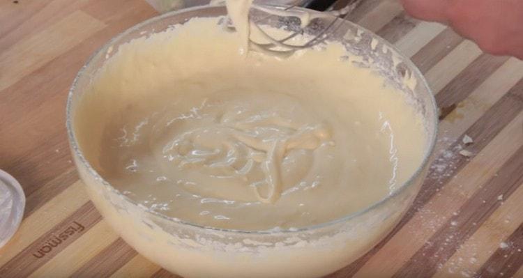 Beat the dough again.