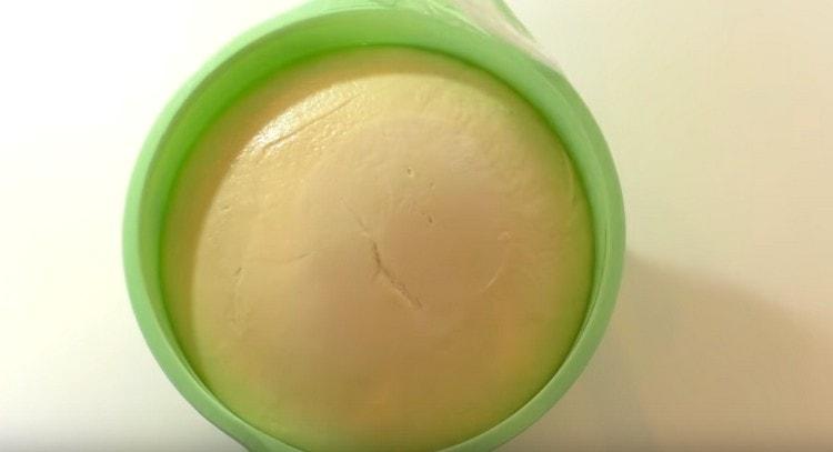 The dough has risen perfectly.