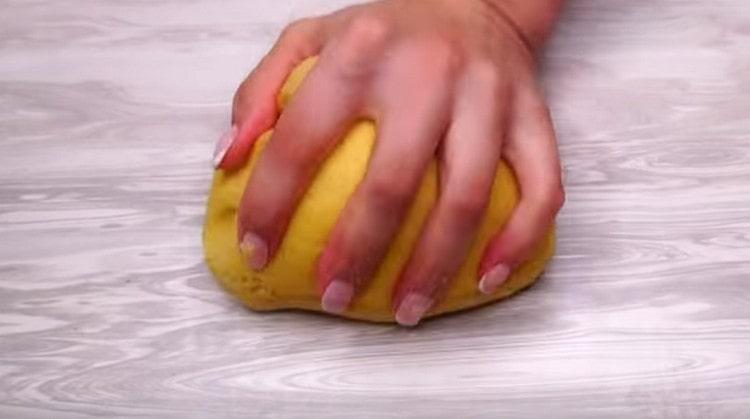 Knead soft smooth dough.