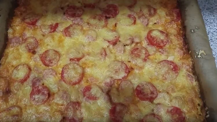 Any filling will be well combined with such a test.