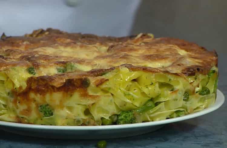 noodle casserole ready