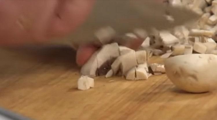 Grind the mushrooms.