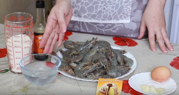 For batter you will need ice water.