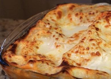 Classic lasagna recipe with bechamel sauce: cook with step by step photos.