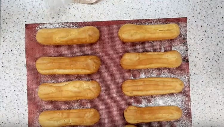 Eclairs are ready.