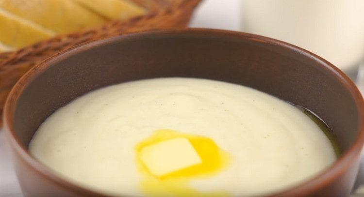 Semolina without lumps is ready.