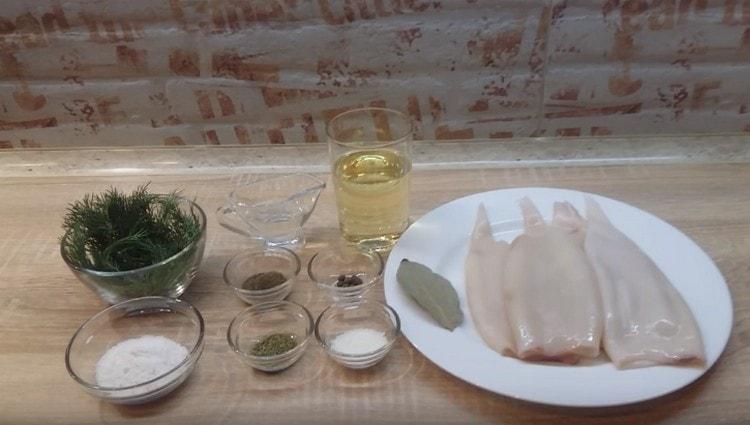 Squids must be thawed if frozen.