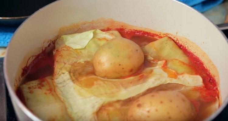 Prepared vegetable cabbage rolls will be about 40 minutes.