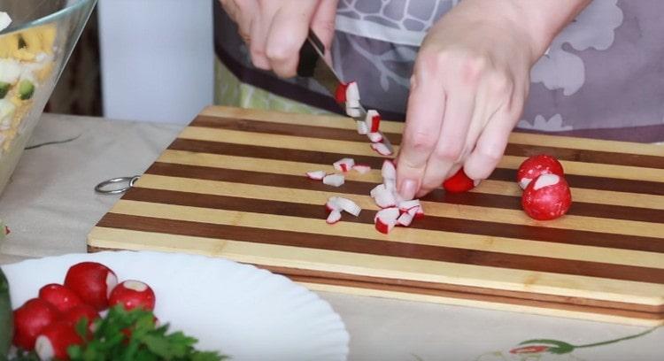 Also grind radishes.