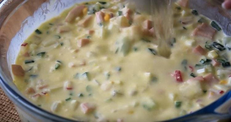 Add ice water and mix.