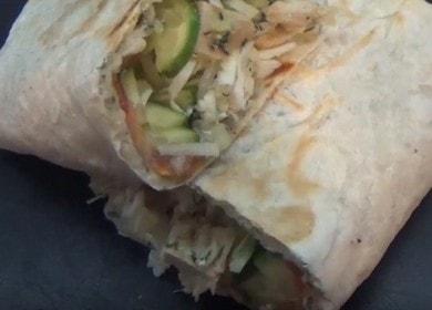 real PP shawarma at home: we cook according to the recipe with a photo.