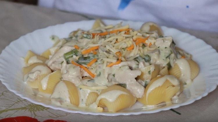 This turkey pasta is a great second course.