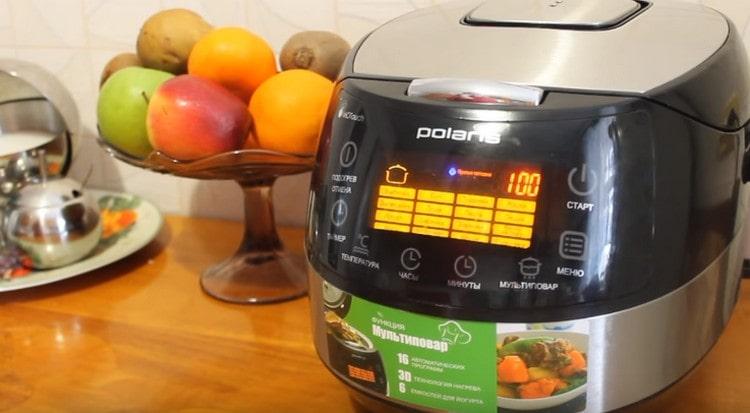 Cooking a dish in Beans mode.