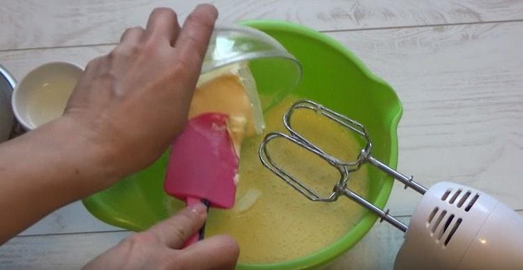 Add softened butter.