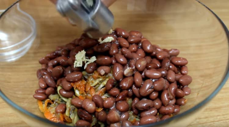 Add garlic to the future salad.