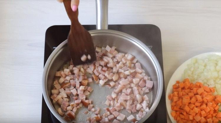 Separately, fry the brisket.