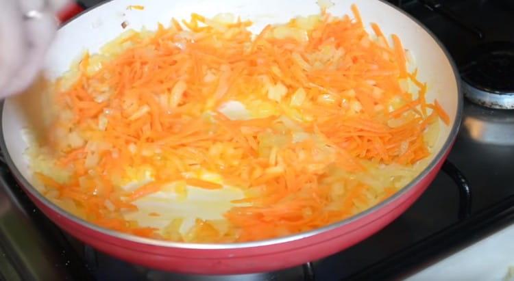 Cooking until the vegetables turn a golden color.