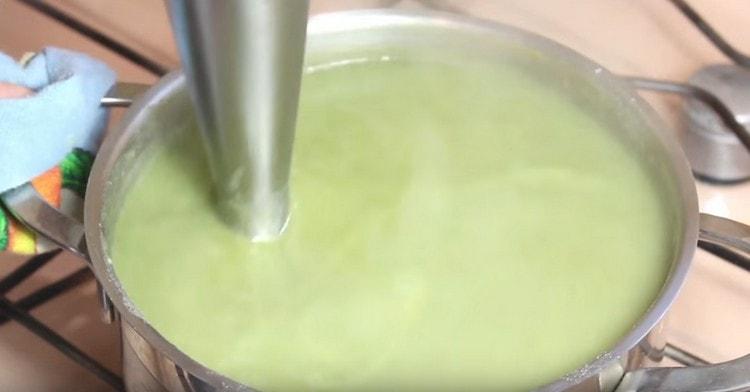 Grind the finished dish using a submersible blender.