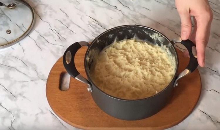 Add salt, pepper, fried onions and mix.