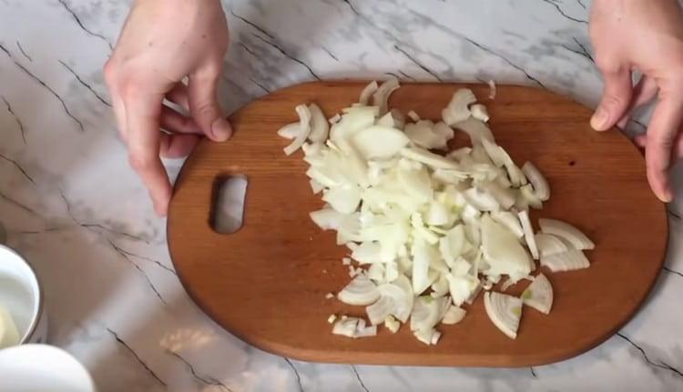 Chop the onion.