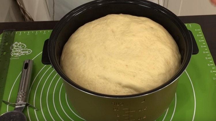 The magnificent dough for sausages in the dough is ready.
