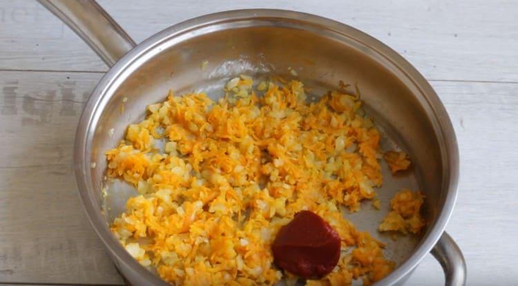 Add a little tomato paste.