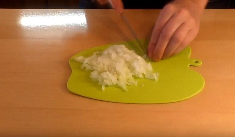 Chop the onion.