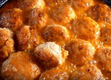 We prepare tender meatballs, as in kindergarten, according to a step-by-step recipe with a photo.