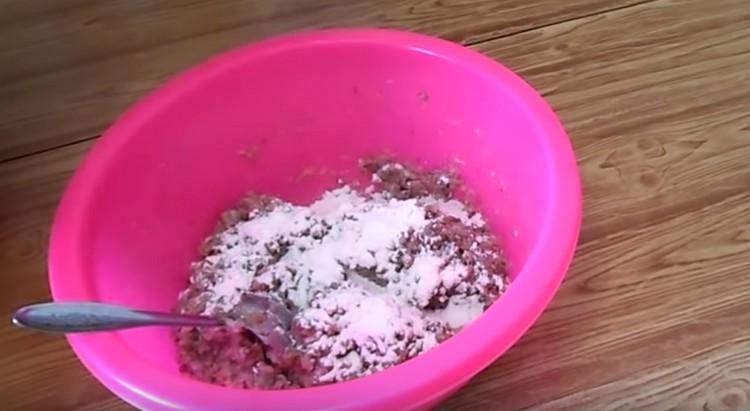 If the forcemeat is too thin, you can add a little flour.