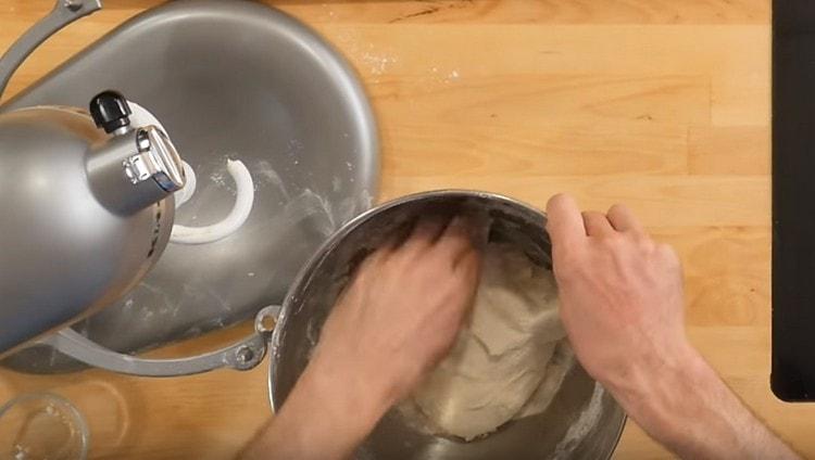 You can also knead the dough with your hands a little.