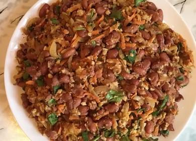 We cook beans in Georgian according to a step-by-step recipe with a photo.