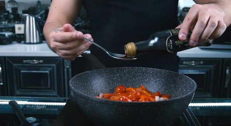 Add soy sauce and olive oil.