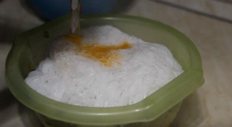 Add funchose and seasoning.