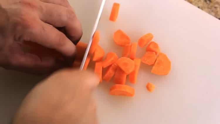 To make Tatar basics, chop the onion