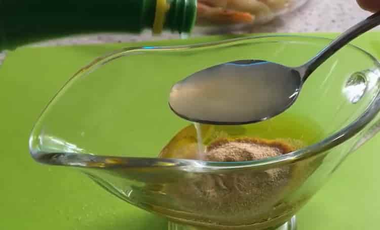 To prepare Argentinean shrimp, prepare the ingredients