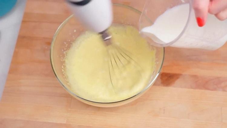 Add milk to make a pudding