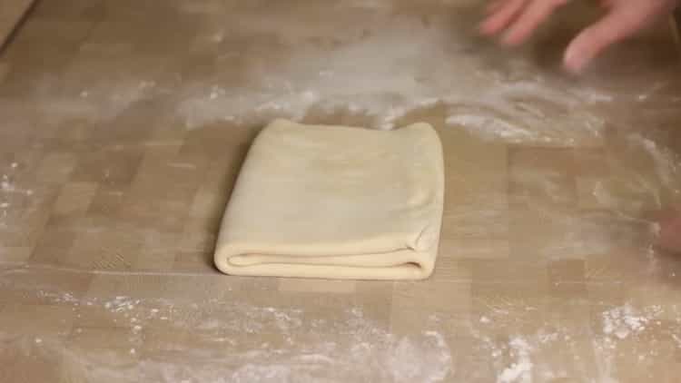 Step-by-step yeast-free puff pastry with photo