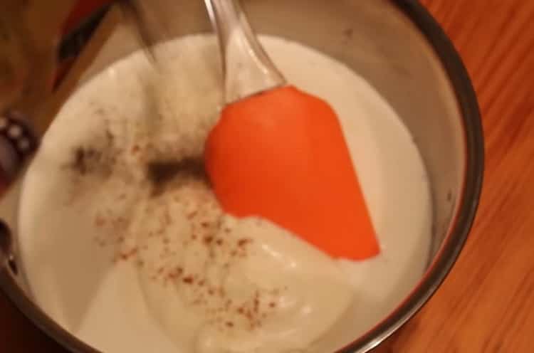 To prepare beef stroganoff, prepare the sauce