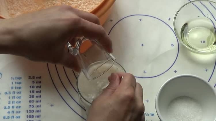 Cooking fast yeast dough.