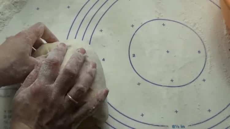 Quick yeast dough step by step recipe with photo